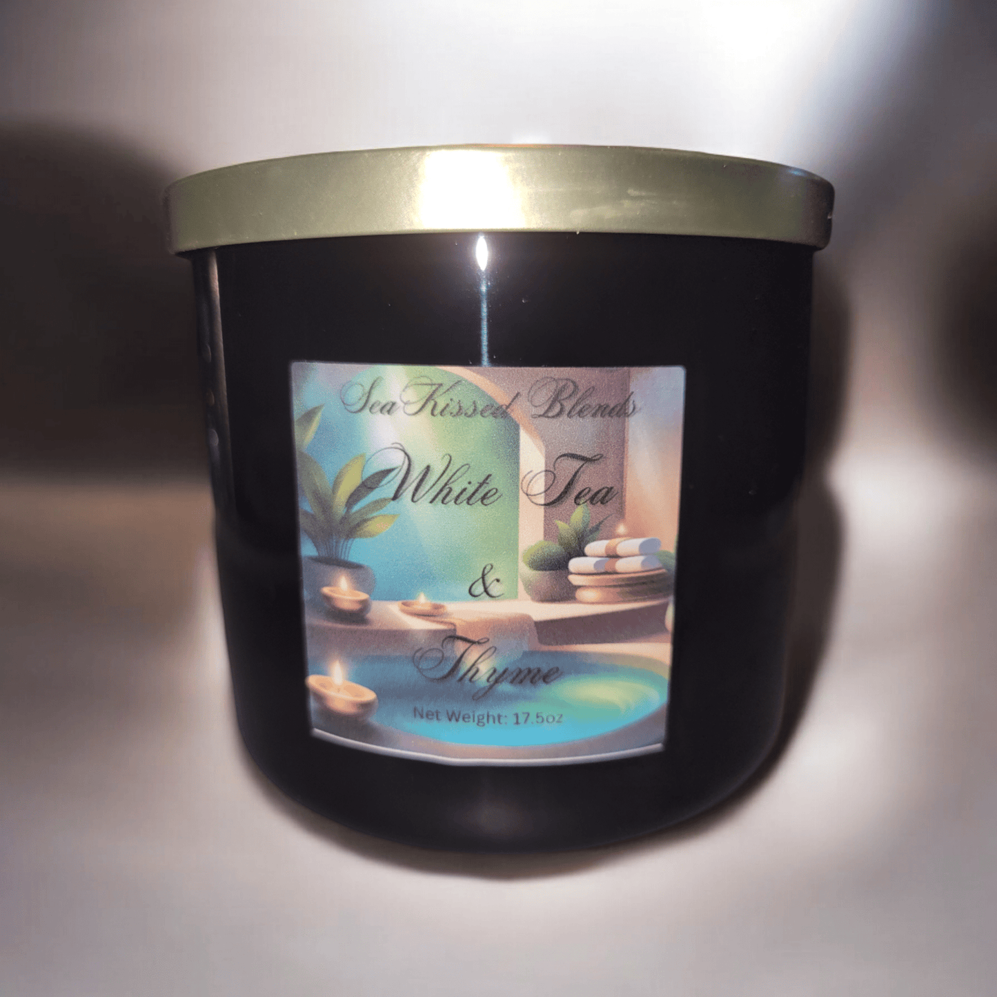 White Tea & Thyme Candle - SeaKissed Blends