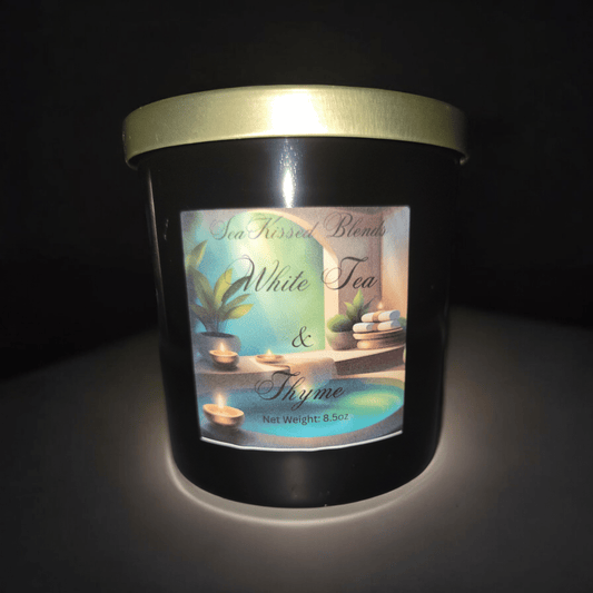 White Tea & Thyme Candle - SeaKissed Blends
