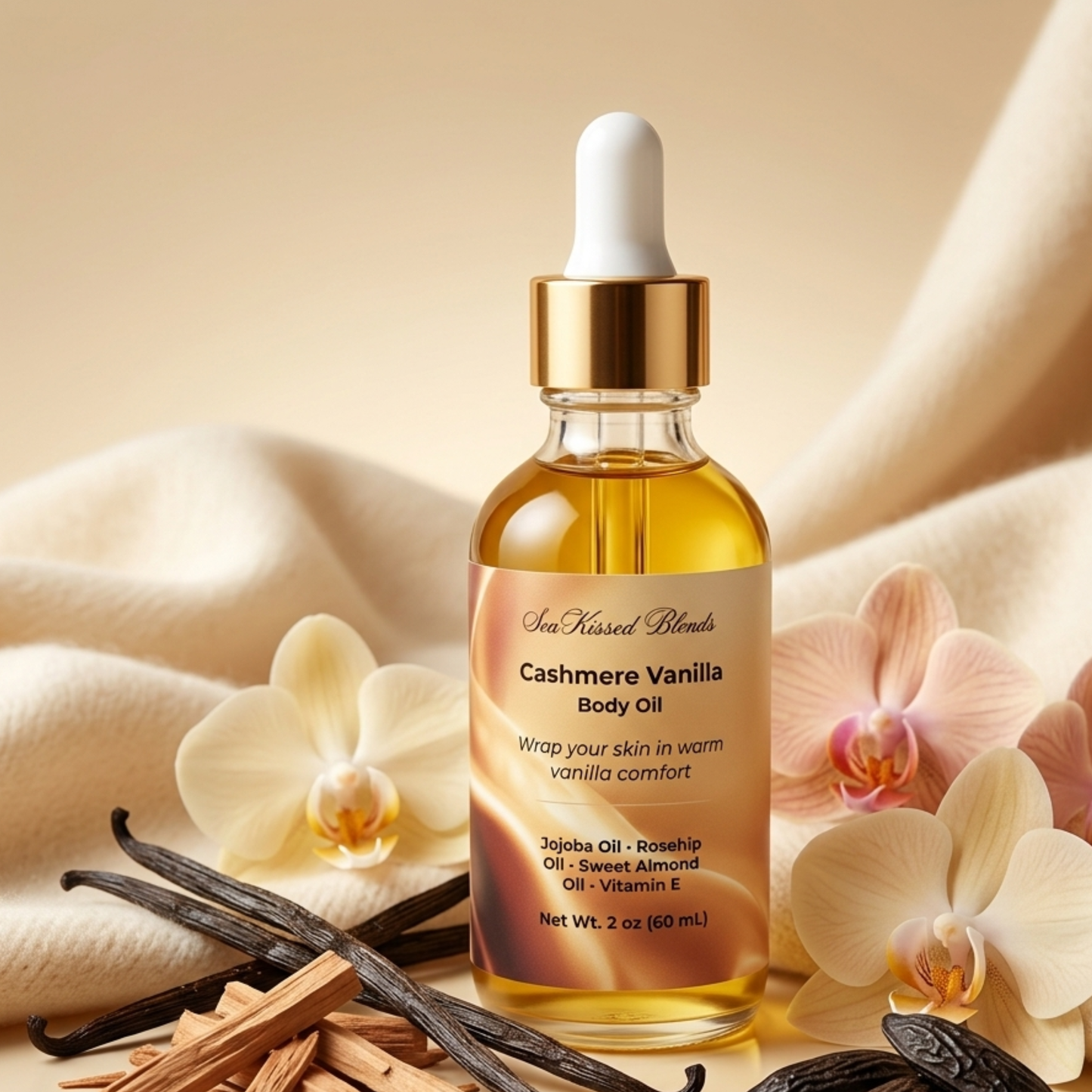 Cashmere vanilla body oil